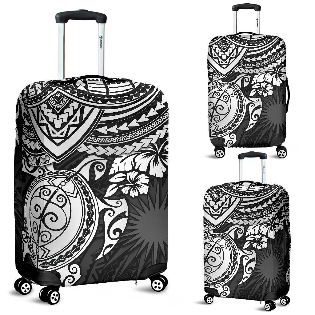 Marshall Islands Polynesian Luggage Covers - White Turtle White - Polynesian Pride