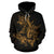 American Samoa Polynesian Hoodie Eagle Coat of rms Gold - Polynesian Pride