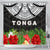 Tonga Shower Curtain - Ginger Lei Pattern - Polynesian Pride