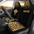 Hawaii Custom Personalised Car Seat Covers - Kanaka Maoli Polynesian Tattoo Fog Gold Universal Fit Gold - Polynesian Pride