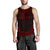 Tahiti Men's Tank Top - Polynesian Chief Red Version Red - Polynesian Pride