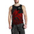 American Samoa Polynesian Tank Top (Men) - Polynesian Turtle (Full Red) - Polynesian Pride