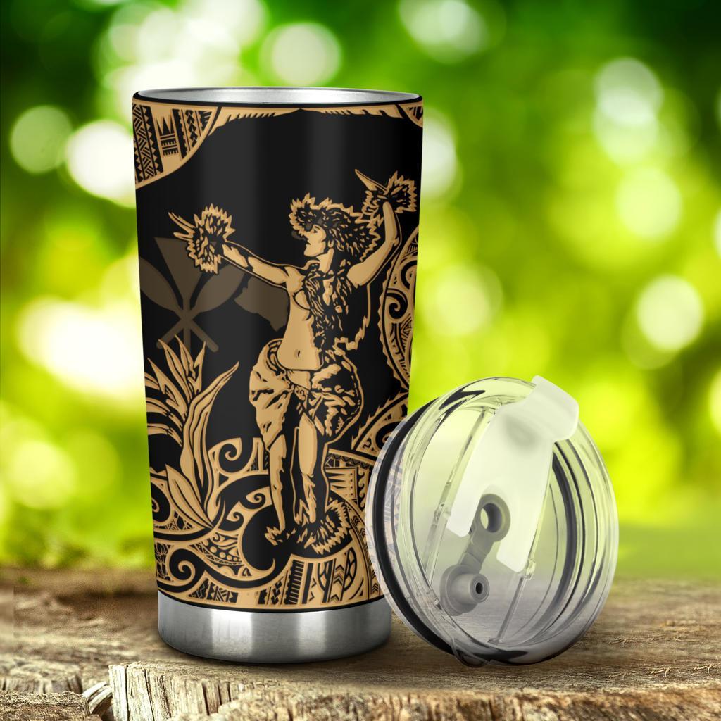 Hawaii Polynesian Tumbler - Hula Girl Gold - Polynesian Pride