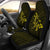 Hawaii Shark Yellow Polynesian Car Seat Covers - Polynesian Pride