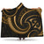 New Zealand Maori Mangopare Hooded Blanket Polynesian - Gold Hooded Blanket Gold - Polynesian Pride