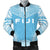 Fiji Flag Polynesian Chief Men's Bomber Jacket Blue - Polynesian Pride