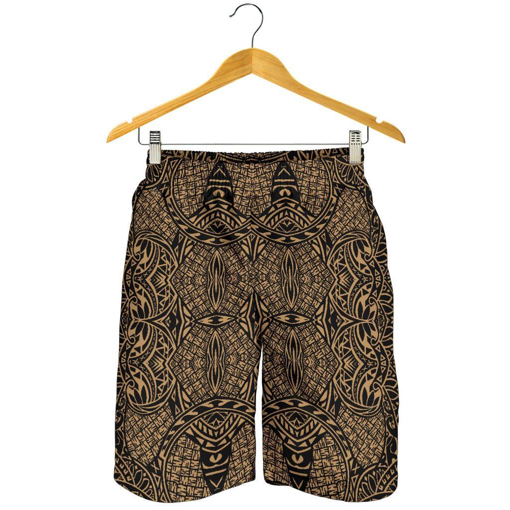 Polynesian Lauhala Mix Gold Men's Short - Polynesian Pride