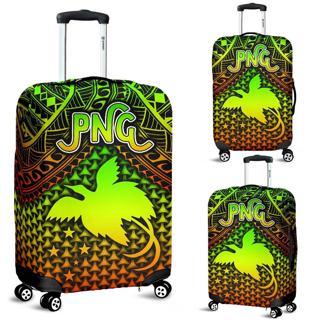 Polynesian Papua New Guinea Luggage Covers - Reggae Vintage Polynesian Patterns - Polynesian Pride