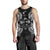 Fiji Polynesian Men Tank Top Map Black Black - Polynesian Pride