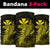 Hawaii Hula Girl Kanaka Hibiscus Polynesian Bandana 3 - Pack - Unique Style Yellow - Polynesian Pride