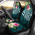 Tonga Polynesian Car Seat Covers - Summer Plumeria (Turquoise) Universal Fit Turquoise - Polynesian Pride