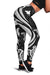 Papua New Guinea Women's Leggings - White Tentacle Turtle - Polynesian Pride