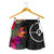 Yap All Over Print Women's Shorts - Polynesian Hibiscus Pattern - Polynesian Pride