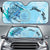 Palau Auto Sun Shades - Custom Personalised Polynesian Turtle Under The Sea Auto Sun Shade - Palau Universal Fit Blue - Polynesian Pride