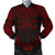 Wallis And Futuna Polynesian Chief Men's Bomber Jacket - Red Version Red - Polynesian Pride