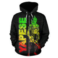 Yap Zip up Hoodie Micronesia Yapese Warrior Reggae - Polynesian Pride