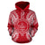 Palau Polynesian ll Over Hoodie Map Red White - Polynesian Pride