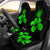 Hawaii Hibiscus Car Seat Cover - Turtle Map - Green - Polynesian Pride