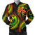 Tonga Polynesian Men Bomber Jacket - Reggae Plumeria - Polynesian Pride