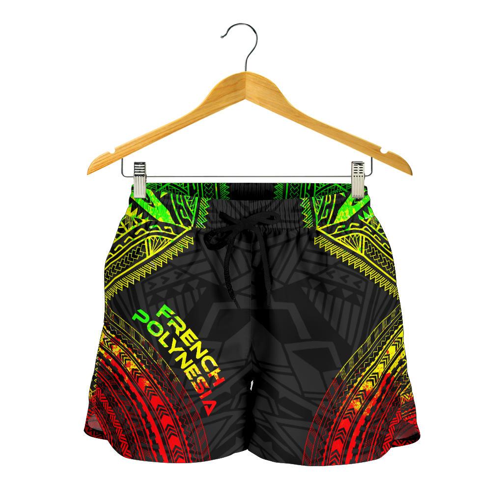 French Polynesia Women's Shorts - Polynesian Chief Reggae Version Women Reggae - Polynesian Pride