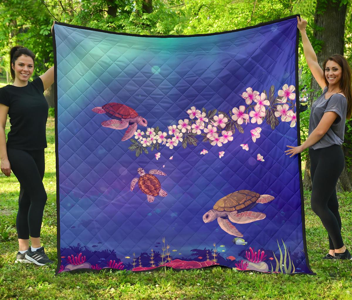 Galaxy Ocean Premium Quilt Blue - Polynesian Pride