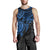 Kosrae Polynesian Tank Top (Men) - Blue Turtle - Polynesian Pride