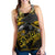 Samoa Polynesian Women's Racerback Tank - Eagle Tribal Pattern Yellow Yellow - Polynesian Pride