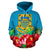 Tuvalu Polynesian Hoodie Flag Hibiscus - Polynesian Pride