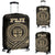 Fiji Polynesian Luggage Cover A7 Black - Polynesian Pride