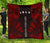 Society Islands Premium Quilt - Society Islands Flag Polynesian Red Tattoo Red - Polynesian Pride
