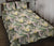 Hawaii Quilt Bed Set Tropical Jungle Parrots And Flamingos AH Black - Polynesian Pride