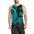 Yap Micronesian Men Tank Top - Turquoise Tentacle Turtle - Polynesian Pride