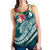 YAP Polynesian Women's Racerback Tank - Summer Plumeria (Turquoise) - Polynesian Pride