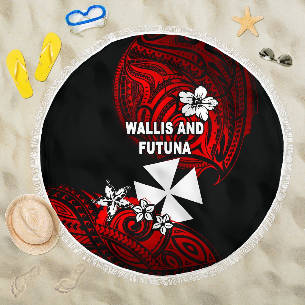 Wallis and Futuna Rugby Beach Blanket Unique Vibes - Polynesian Pride