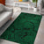 Hawaii Area Rug Polynesian Maori Lauhala AH Rug Green - Polynesian Pride