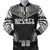 Society Islands Polynesian Chief Men's Bomber Jacket - Black Version Black - Polynesian Pride