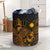 Marshall Islands Laundry Basket - Polynesian Turtle Hibiscus Gold Laundry Basket One Size Gold - Polynesian Pride