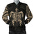 New Zealand Men Bomber Jacket , Maori Turtle Tattoo - Gold Black - Polynesian Pride