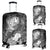 Tahiti Luggage Covers - Humpback Whale with Tropical Flowers (White) - Polynesian Pride