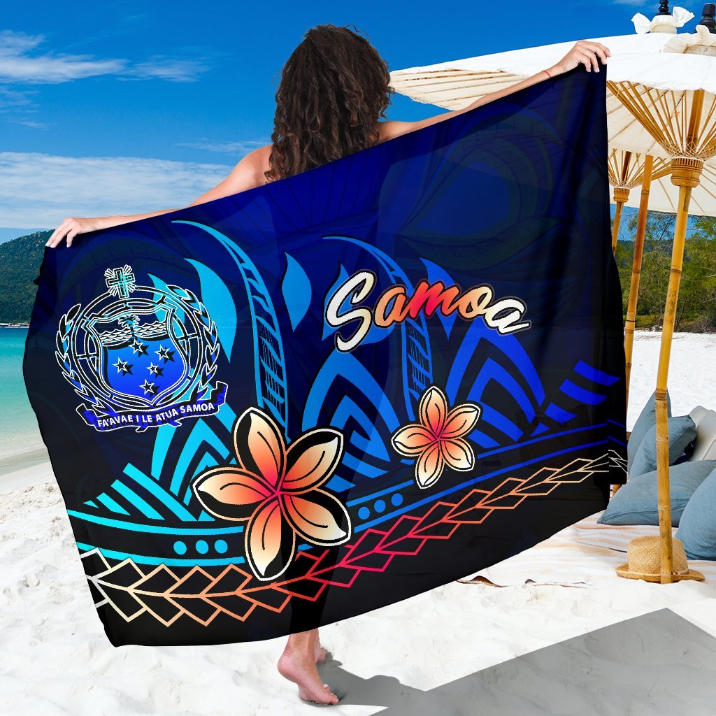 Samoa Sarong - Vintage Tribal Mountain One Style One Size Blue - Polynesian Pride