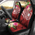 Nauru Polynesian Car Seat Covers - Summer Plumeria (Red) Universal Fit Red - Polynesian Pride