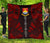 Kiribati Premium Quilt - Kiribati Coat Of Arms Polynesian Red Tattoo Red - Polynesian Pride