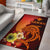 Hawaii Area Rugs - Tribal Tuna Fish Orange - Polynesian Pride