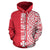 Wallis and Futuna All Over Zip up Hoodie Shoulder Style - Polynesian Pride