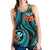 Polynesian Hawaii Women Racerback Tank - Turquoise Plumeria - Polynesian Pride