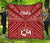 Tonga Premium Quilt - Tonga Seal With Polynesian Tattoo Style (Red) - Polynesian Pride