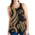 Tonga Polynesian Women Racerback Tank - Gold Tentacle Turtle - Polynesian Pride