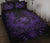 Hawaii Owl Hibiscus Plumeria Quilt Bed Set - Purple - Polynesian Pride