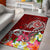 Tahiti Area Rug - Turtle Plumeria (Red) Red - Polynesian Pride