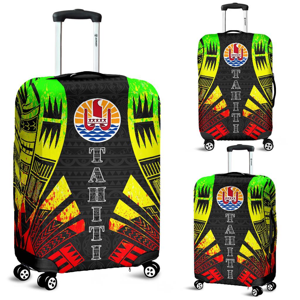 Tahiti Luggage Cover - Polynesian Tattoo Reggae Reggae - Polynesian Pride